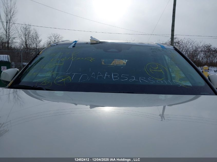 2024 Toyota Grand Highlander Xle/Limited/Platinum VIN: 5TDAAAB52RS011527 Lot: 12452412