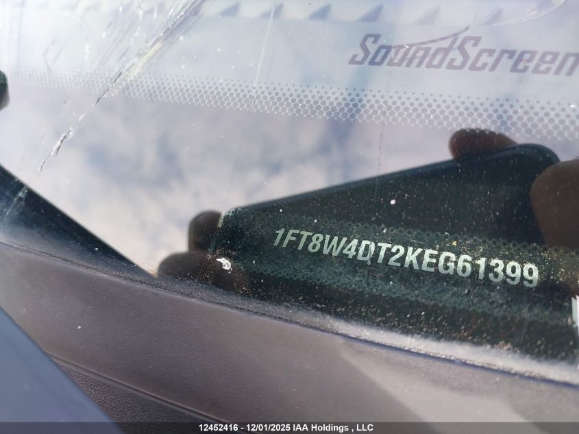 2019 Ford F450 Super Duty VIN: 1FT8W4DT2KEG61399 Lot: 12452416