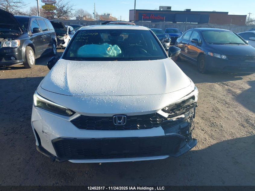 2025 Honda Civic Hybrid Sport/Sport Touring VIN: 2HGFE4F84SH011745 Lot: 12452517