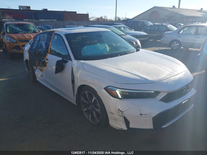 2025 Honda Civic Hybrid Sport/Sport Touring VIN: 2HGFE4F84SH011745 Lot: 12452517