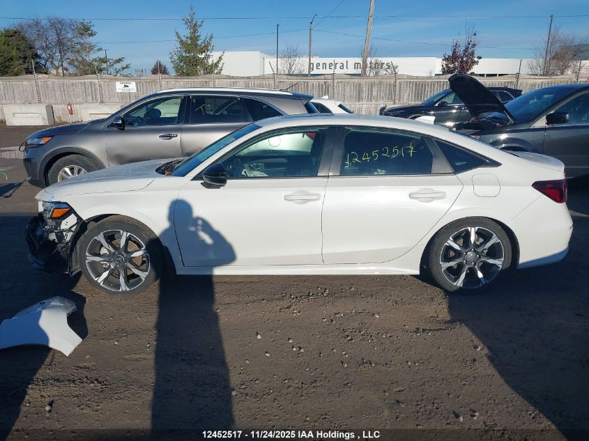 2025 Honda Civic Hybrid Sport/Sport Touring VIN: 2HGFE4F84SH011745 Lot: 12452517