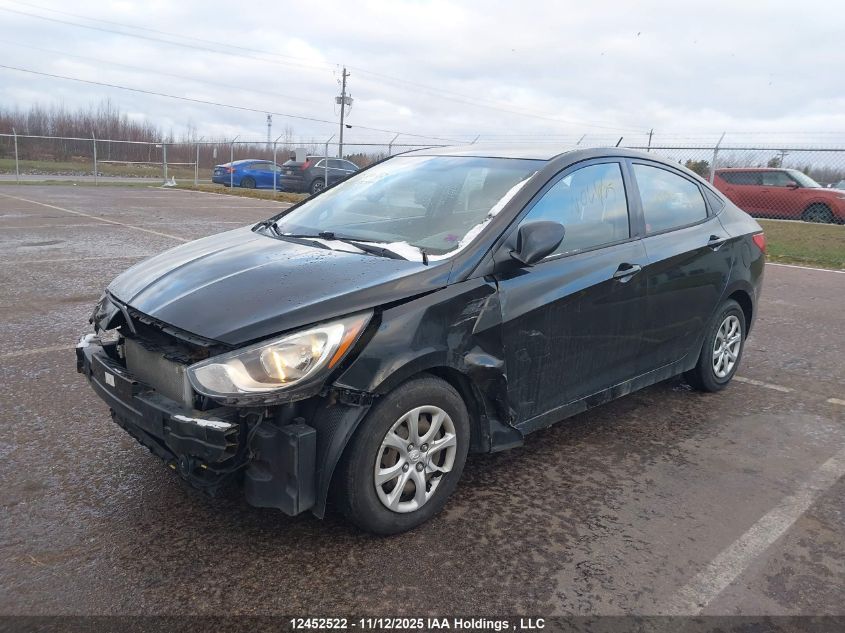 2014 Hyundai Accent Gl VIN: KMHCT4AE7EU627201 Lot: 12452522