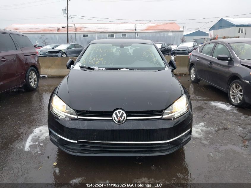 2019 Volkswagen Golf S/Se VIN: 3VWG57AU7KM033312 Lot: 12452524