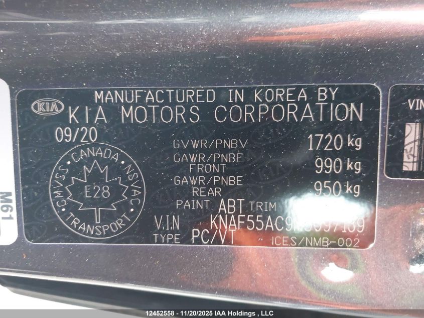 2021 Kia Forte5 Ex VIN: KNAF55AC9M5097139 Lot: 12452558