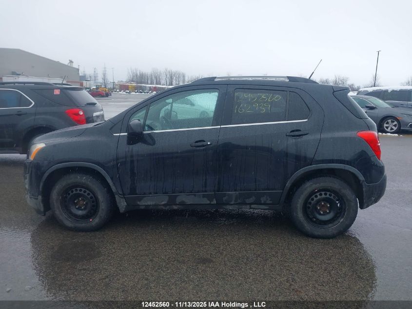 2014 Chevrolet Trax VIN: 3GNCJLEB5EL162939 Lot: 12452560
