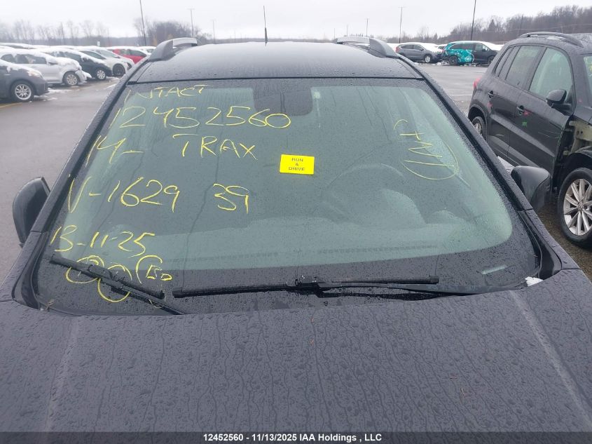 2014 Chevrolet Trax VIN: 3GNCJLEB5EL162939 Lot: 12452560