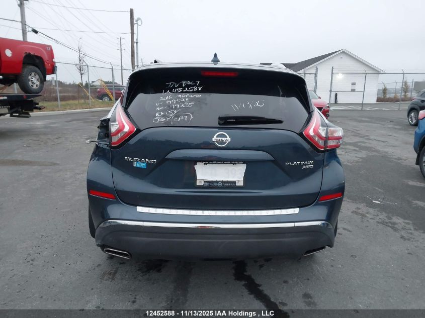 2016 Nissan Murano S/Sl/Sv/Platinum VIN: 5N1AZ2MH8GN149528 Lot: 12452588