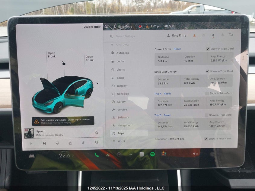 5YJ3E1EBXKF414776 2019 TESLA MODEL 3 photo no. 7
