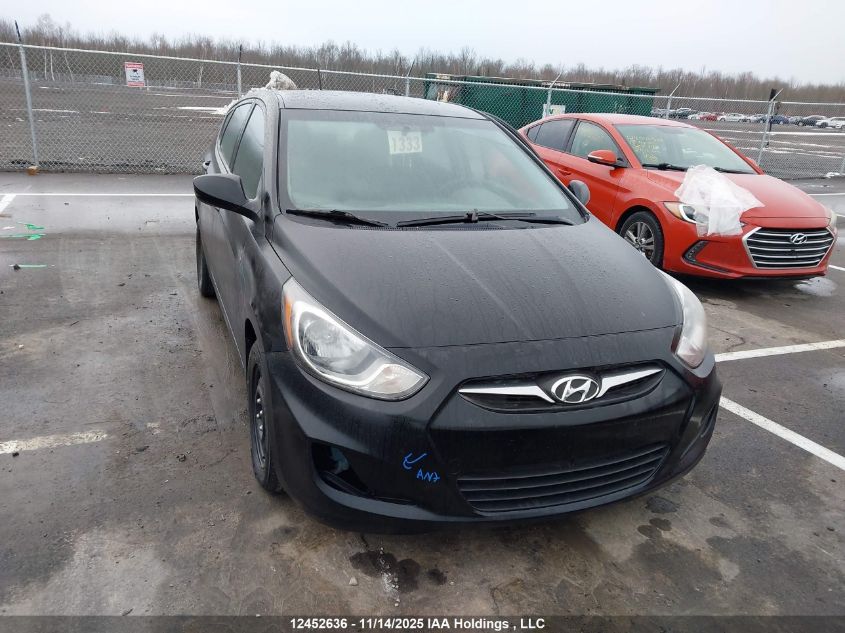 2014 Hyundai Accent Gls/Gs VIN: KMHCT5AE2EU195557 Lot: 12452636