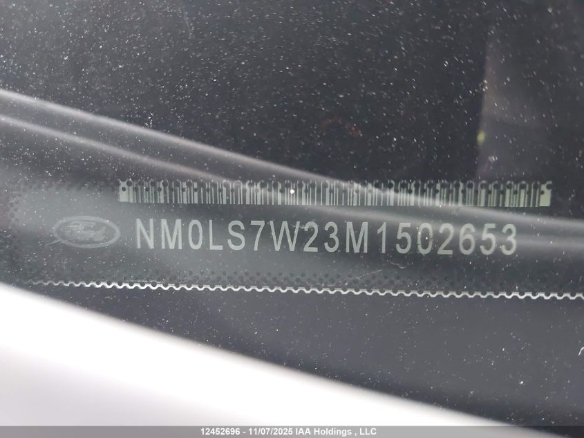 2021 Ford Transit Connect Xlt VIN: NM0LS7W23M1502653 Lot: 12452696