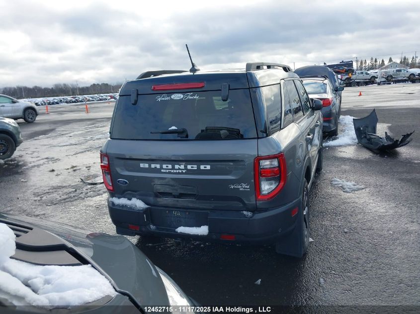2022 Ford Bronco Sport Outer Banks VIN: 3FMCR9C62NRE07151 Lot: 12452715