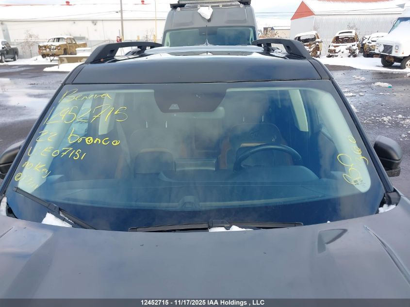 2022 Ford Bronco Sport Outer Banks VIN: 3FMCR9C62NRE07151 Lot: 12452715