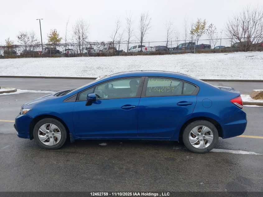 2015 Honda Civic Lx VIN: 2HGFB2F40FH042197 Lot: 12452759