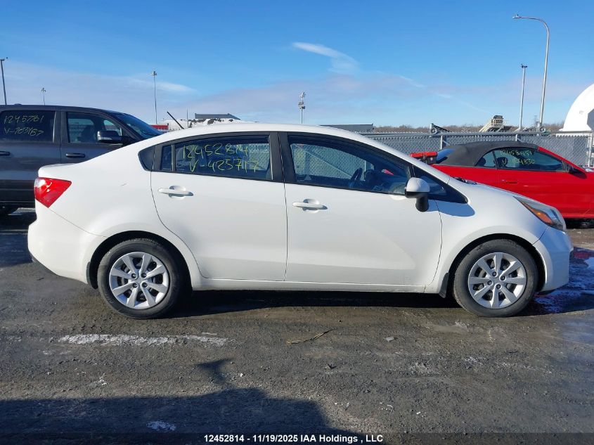 2015 Kia Rio Ex/Ex+/Lx/Lx+/Sx VIN: KNADM4A38F6425717 Lot: 12452814