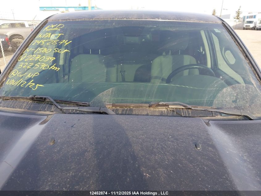 2014 Ram 1500 Slt VIN: 1C6RR7GT8ES227039 Lot: 12452874