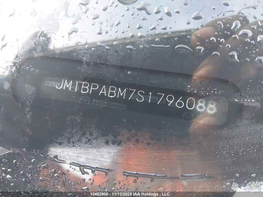 2025 Mazda 3 Select Sport VIN: JM1BPABM7S1796088 Lot: 12452900