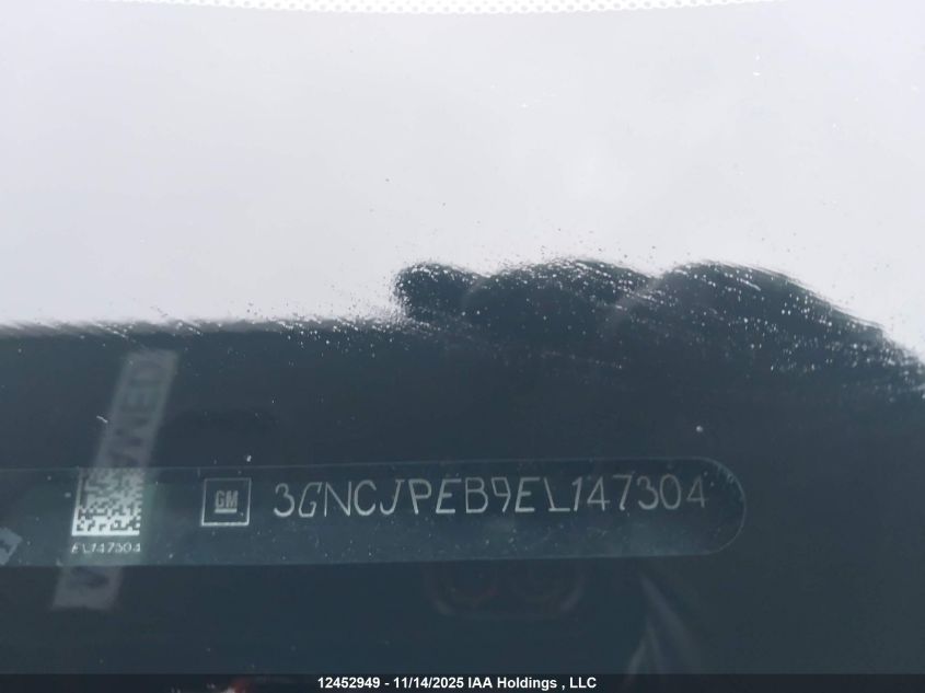 2014 Chevrolet Trax VIN: 3GNCJPEB9EL147304 Lot: 12452949