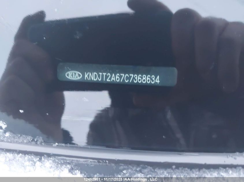 2012 Kia Soul 2.0L 2U/2.0L 4U/2.0L 4U Burner/2.0L 4U Luxury/2.0L 4U Retro VIN: KNDJT2A67C7368634 Lot: 12452951