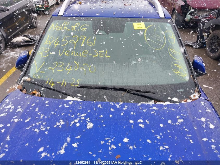 2023 Hyundai Venue Sel/Limited VIN: KMHRC8A35PU234820 Lot: 12452961