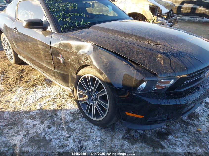 2012 Ford Mustang V6 Premium VIN: 1ZVBP8AM0C5215399 Lot: 12452989