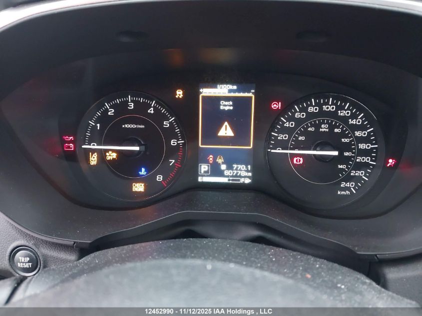 2020 Subaru Impreza Touring VIN: 4S3GTAV6XL3720174 Lot: 12452990