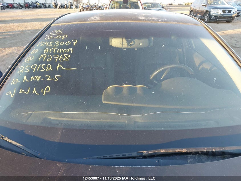 2010 Nissan Altima 2.5 S VIN: 1N4AL2EP6AC192768 Lot: 12453007