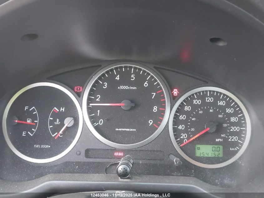 2004 Subaru Impreza Wrx VIN: JF1GD29624G502338 Lot: 12453046