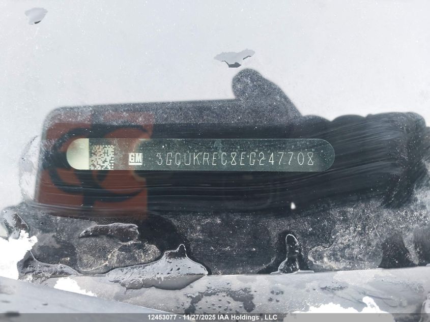 2014 Chevrolet Silverado K1500 Lt VIN: 3GCUKREC8EG247708 Lot: 12453077