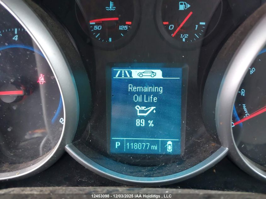 2013 Chevrolet Cruze Lt VIN: 1G1PC5SB4D7309090 Lot: 12453098