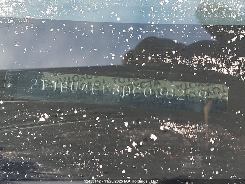 2013 Toyota Corolla Ce VIN: 2T1BU4EE3DC038259 Lot: 12453142