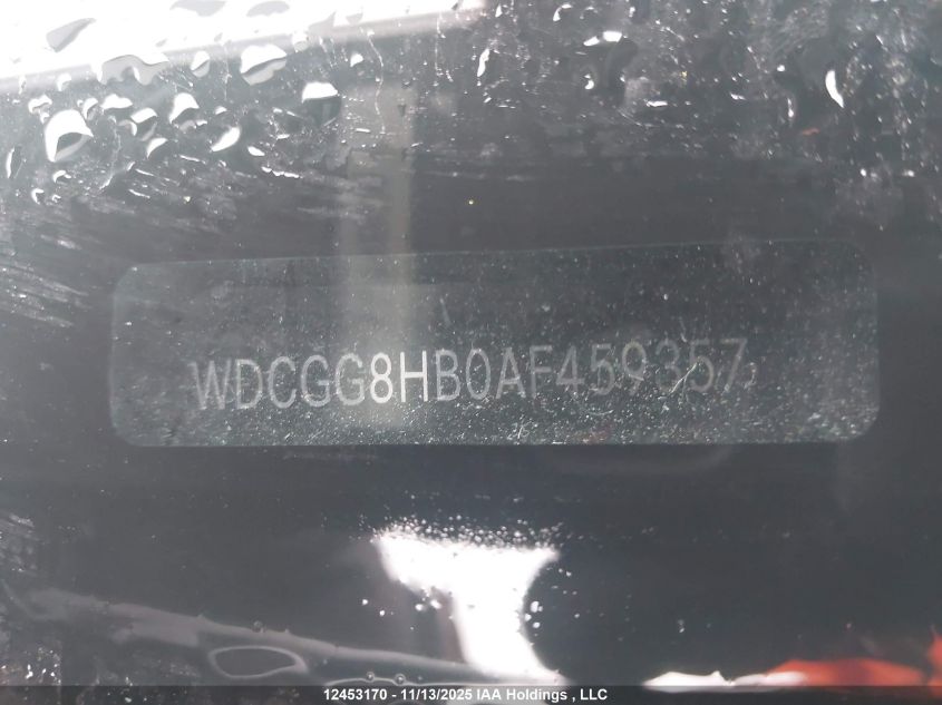 2010 Mercedes-Benz Glk 350 4Matic VIN: WDCGG8HB0AF459357 Lot: 12453170