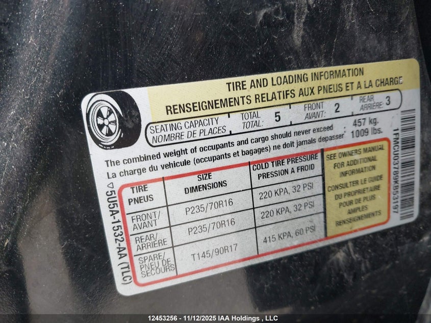1FMCU03789KB53197 2009 FORD ESCAPE photo no. 9