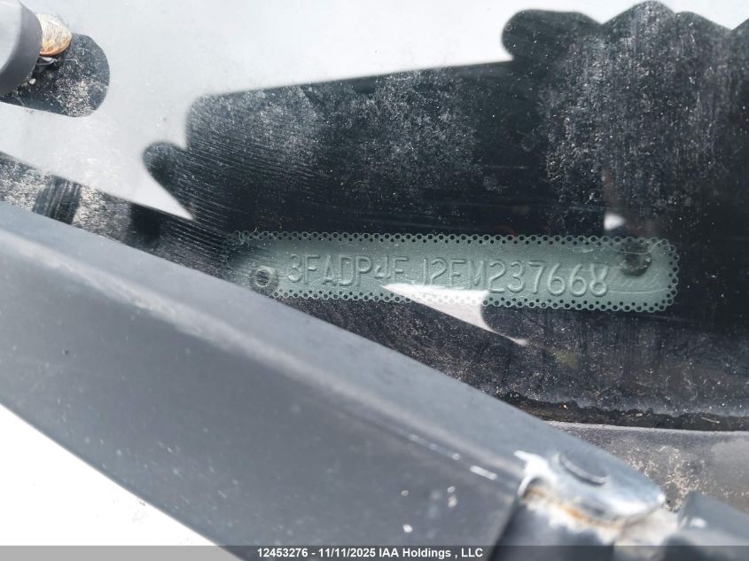 2014 Ford Fiesta Se VIN: 3FADP4EJ2EM237668 Lot: 12453276