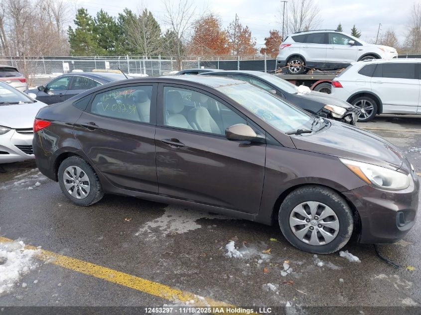 2016 Hyundai Accent VIN: KMHCT4AE8GU082354 Lot: 12453297