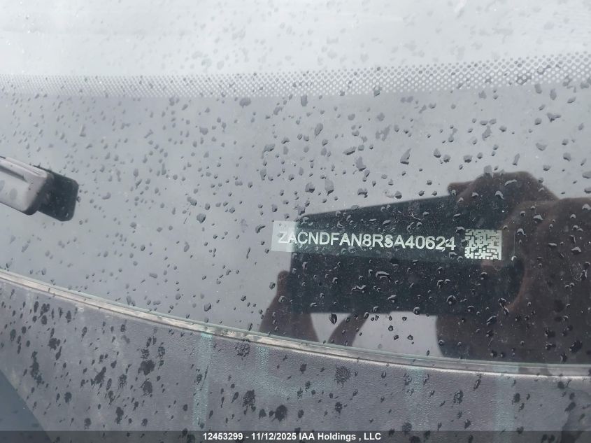 2024 Dodge Hornet Gt VIN: ZACNDFAN8R3A40624 Lot: 12453299