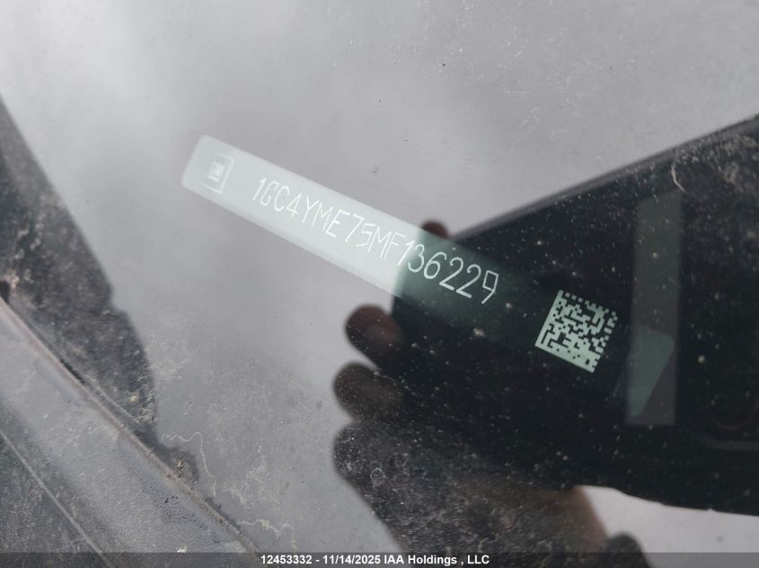 2021 Chevrolet Silverado 2500Hd VIN: 1GC4YME75MF136229 Lot: 12453332