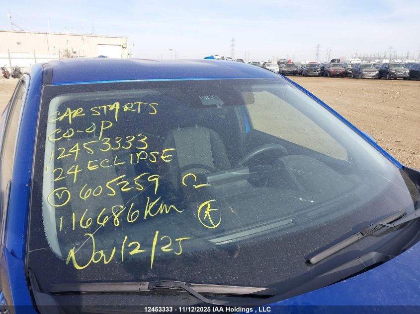 2024 Mitsubishi Eclipse Cross Le/Ralliart VIN: JA4ATVAA3RZ605259 Lot: 12453333