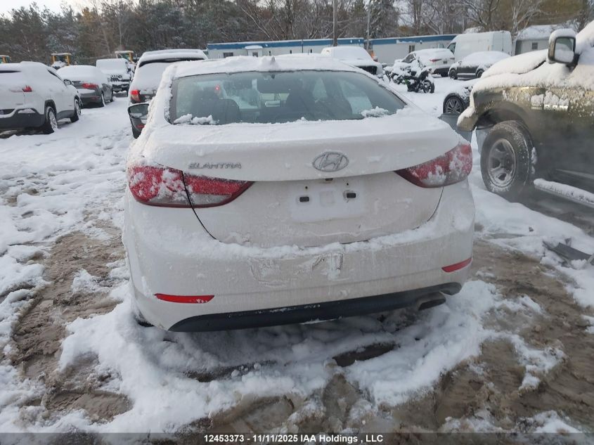 2015 Hyundai Elantra Gls VIN: KMHDH4AH6FU413673 Lot: 12453373