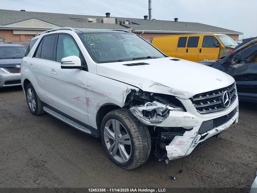 2015 Mercedes-Benz Ml 350 Bluetec 4Matic VIN: 4JGDA2EB5FA609796 Lot: 12453388