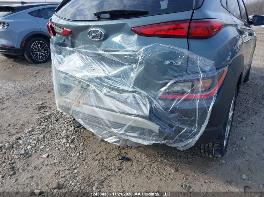 2022 Hyundai Kona Sel/Se VIN: KM8K2CAB2NU812996 Lot: 12453433