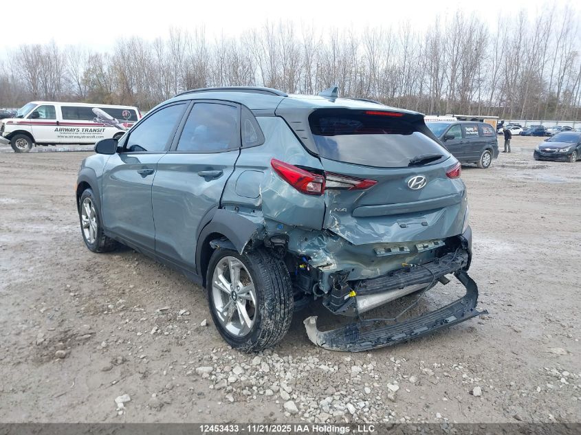 2022 Hyundai Kona Sel/Se VIN: KM8K2CAB2NU812996 Lot: 12453433