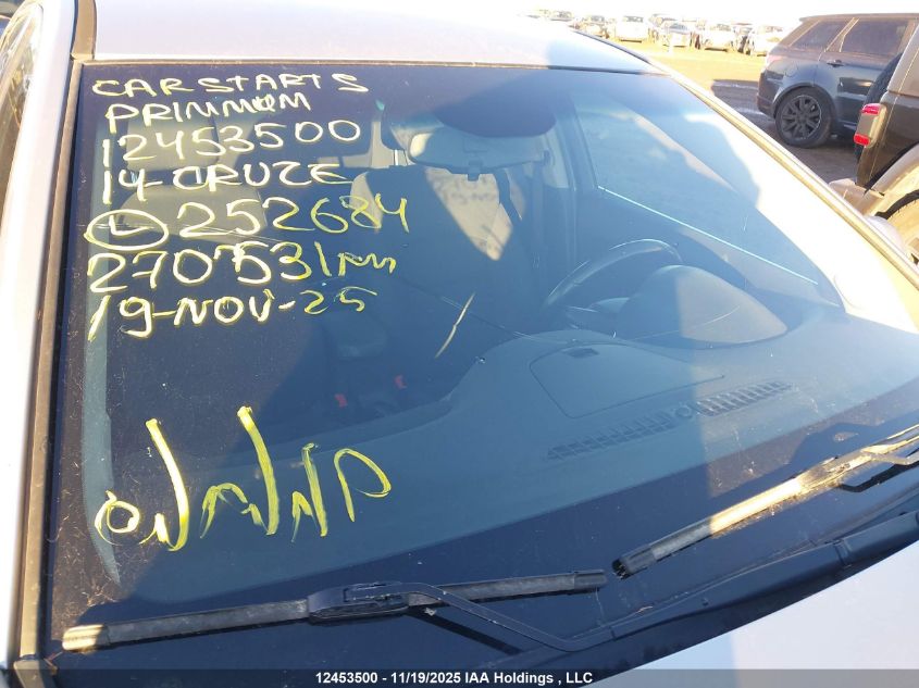 2014 Chevrolet Cruze 1Lt VIN: 1G1PC5SB8E7252684 Lot: 12453500