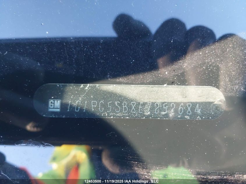 2014 Chevrolet Cruze 1Lt VIN: 1G1PC5SB8E7252684 Lot: 12453500