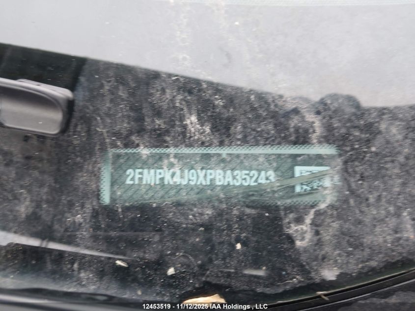 2023 Ford Edge Sel VIN: 2FMPK4J9XPBA35243 Lot: 12453519