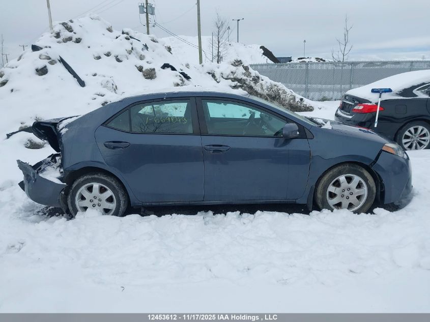 2016 Toyota Corolla Le VIN: 2T1BURHE3GC664049 Lot: 12453612