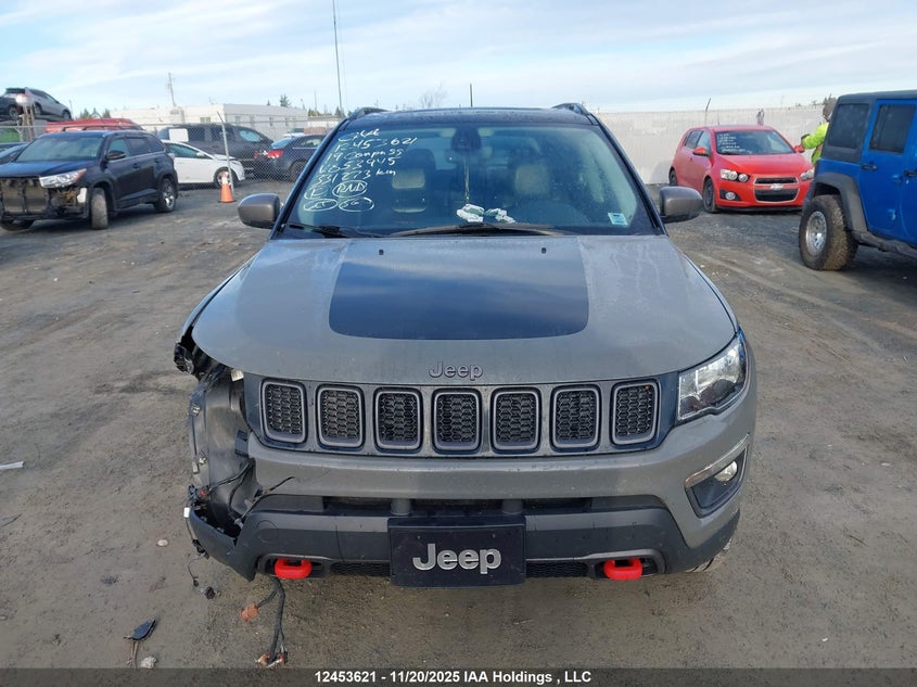 2019 Jeep Compass Trailhawk VIN: 3C4NJDDB9KT853945 Lot: 12453621