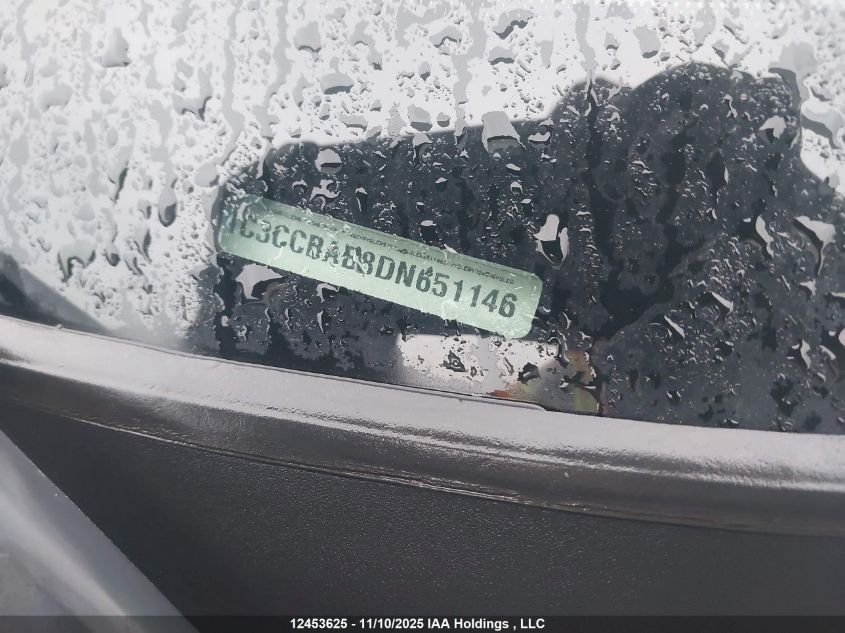 2013 Chrysler 200 Lx VIN: 1C3CCBAB8DN651146 Lot: 12453625