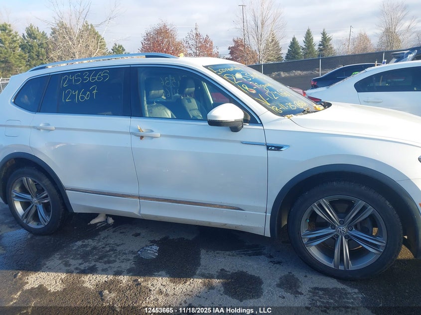 2018 Volkswagen Tiguan Highline VIN: 3VV4B7AX9JM124607 Lot: 12453665