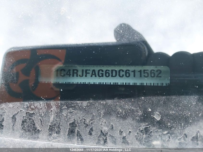 2013 Jeep Grand Cherokee Laredo VIN: 1C4RJFAG6DC611562 Lot: 12453668