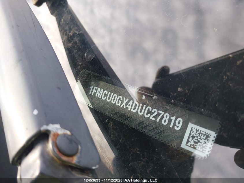 2013 Ford Escape Se VIN: 1FMCU0GX4DUP27819 Lot: 12453693